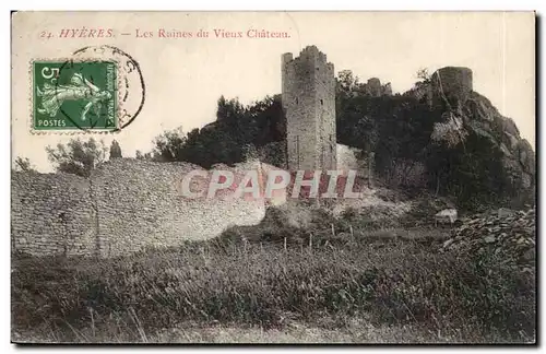 Hyeres Ansichtskarte AK Les ruines du vieux chateau