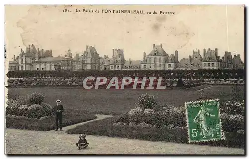 Cartes postales fontainebleau Palais Vu du parterre