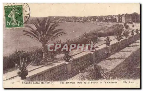 Cannes Cartes postales Vue generale prise de la pointe de la croisette