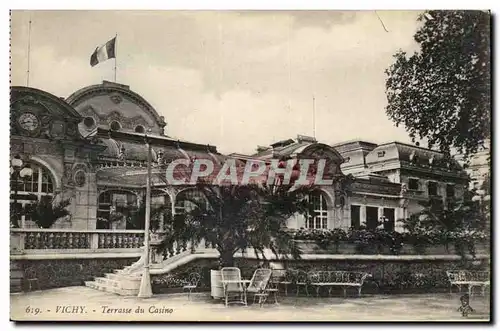 Vichy Cartes postales Terrasse du casino