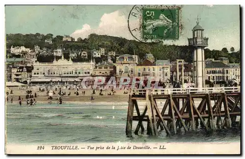 Trouville Ansichtskarte AK Vue prise de la jetee de Deauville