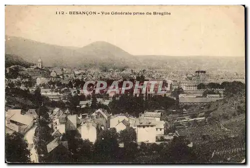 Besancon Cartes postales Vue generale prise de Bregille