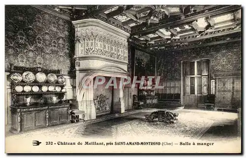 Ansichtskarte AK Chateau de MEillant pres Saint Amand Montrond Salle a manger