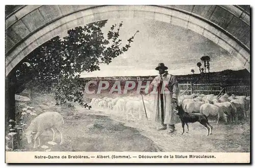 Notre DAme de Brebieres Cartes postales Decouverte de la statue miraculeuse (moutons)