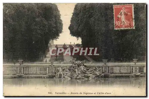 Versailles Cartes postales Bassin de Neptune et l&#39allee d&#39eau