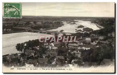 Ansichtskarte AK Nevers La Loire Vue prise de la cathedrale