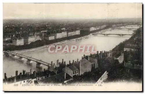 Ansichtskarte AK Lyon Panorama sur le rhone les Brotteaux et la Guillotiere