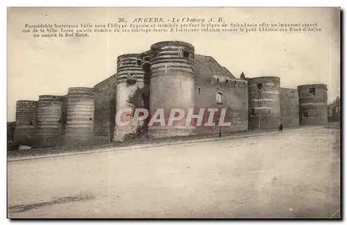 Cartes postales Angers Le chateau