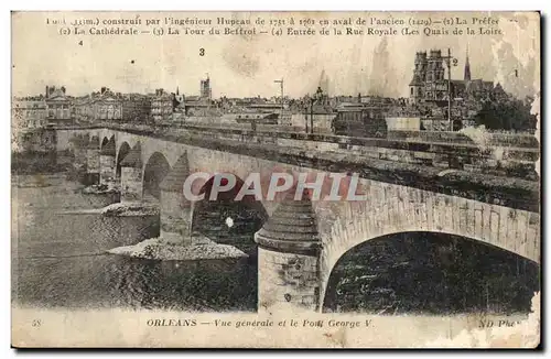 Ansichtskarte AK orleans Vue generale et le pont George V