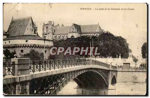 Nantes Ansichtskarte AK Le pont de la Rotonde et les cours