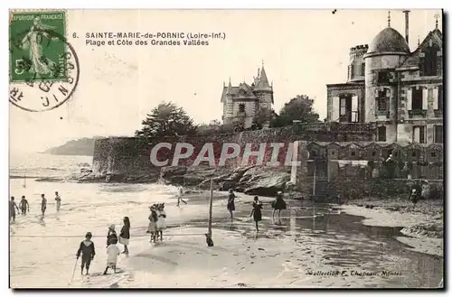 Sainte Marie de pornic Ansichtskarte AK Plage et cote des grandes vallees