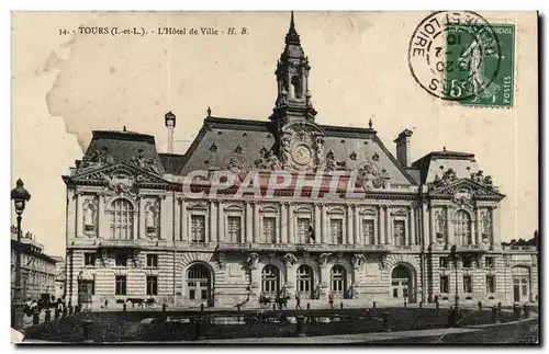 Cartes postales Tours L&#39hotel de ville