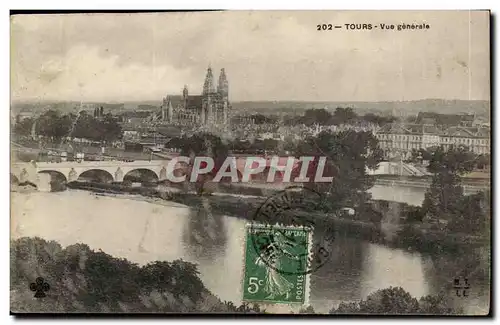 Cartes postales Tours Vue generale