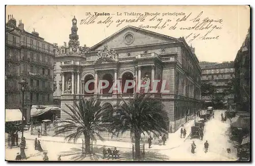 Toulon Cartes postales Le theatre FAcade principale