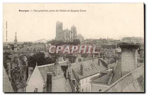 Bourges Ansichtskarte AK Vue generale prise du palais Jacques Coeur