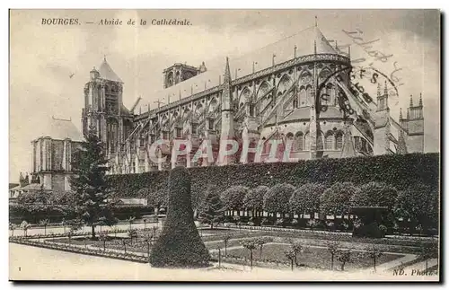 Bourges Ansichtskarte AK Abside de la cathedrale