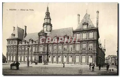 Cartes postales Reims Hotel de ville