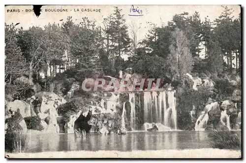 Paris Bois de Boulogne Cartes postales La cascade