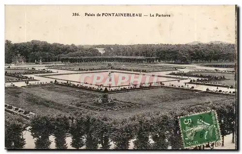 Palais de Fontainebleau Ansichtskarte AK Le parterre