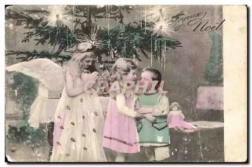 Ansichtskarte AK Fantaisie Joyeux Noel (enfants)