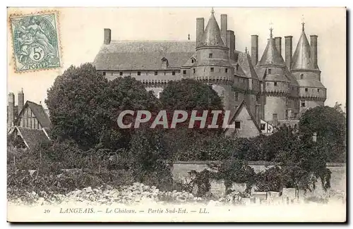 Langeais Cartes postales Le chateau Partie Sud est