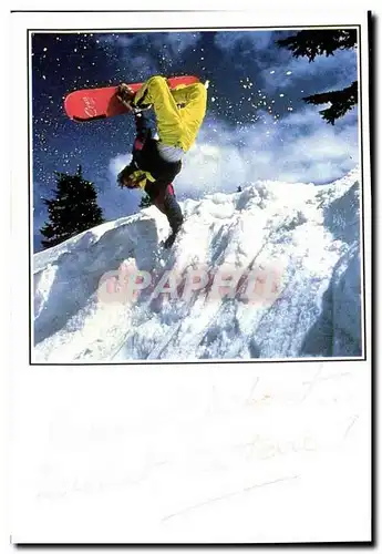 Cartes postales moderne Ski Rarement debout souvent par terre (sport)