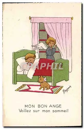 Cartes postales moderne Mon bon ange veillez sur mon sommeil (ange fantaisie)