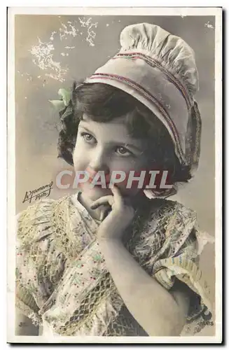 Fantaisie - Enfant - File Souriante - Cartes postales