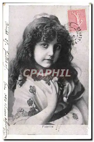 Fantaisie - Jolie Petite Fille - Fidelite - Cartes postales