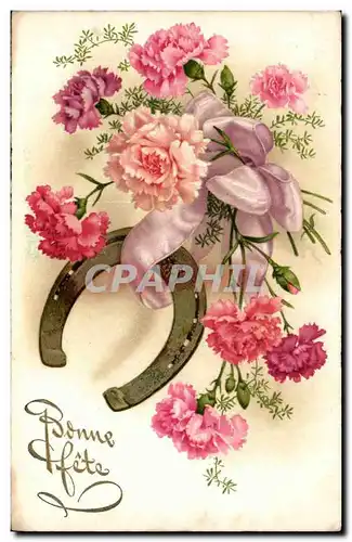 Fantaisie - Bonne Fete - Fleurs - Cartes postales