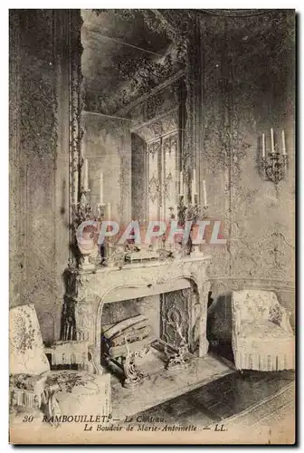 Rambouillet - Le Chateau - Le Boudoir de Marie Antoinette - Ansichtskarte AK