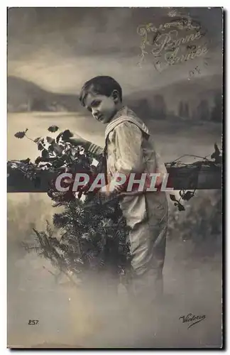 Fantaisie - Enfant - Beau Garcon - Bonne Annee - - Cartes postales