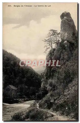 Gorges de l'Areuse - La Femme de Lot - Cartes postales