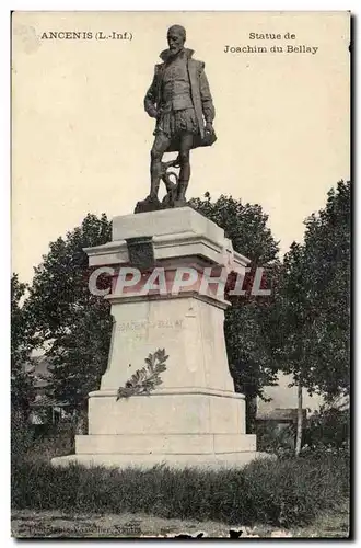 Ancenis - Statue de Joachim du Bellay - Ansichtskarte AK