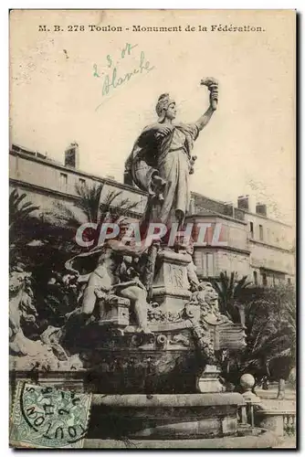 Toulon - Monument de la Federation - Cartes postales