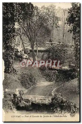 Cognac - Pont et Cascade du Jardin e l&#39Hotel de Ville - Ansichtskarte AK