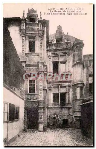 Angouleme - La Maison de Saint Simon - Style Renaissance - Cartes postales