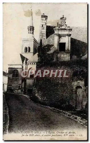 Montouis - L&#39Eglise Clocher et abside - fin de XII siecle et ancien presbytere - Cartes postales