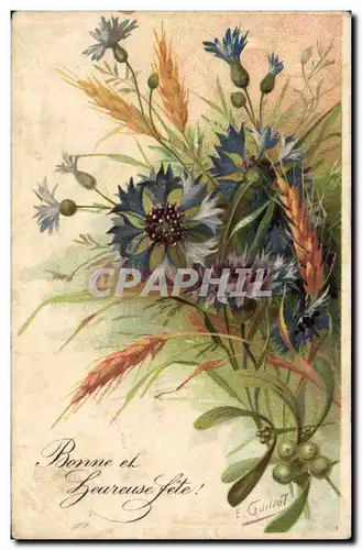 Fantaisie - Fete - Fleurs - Bonne et Heureuse Fete - Cartes postales