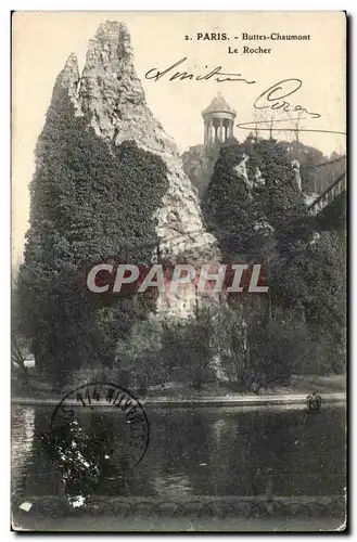 Paris 19 - Buttes Chaumont - Le Rocher - Ansichtskarte AK