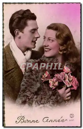 Fantaisie - Couple - Bonne Annee - Cartes postales