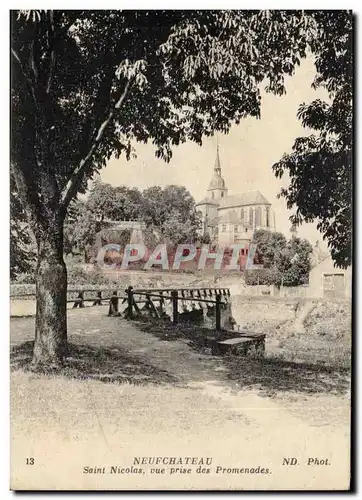 Neuchateau - Saint Nicolas vue prise des Promenades - Ansichtskarte AK