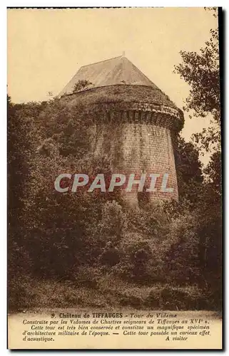 Chateau de Tiffauges - Tours du Vidame - Ansichtskarte AK