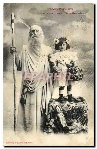 Fantaisie - Enfant - 1906 - Je vous recommande cette enfant - Cartes postales