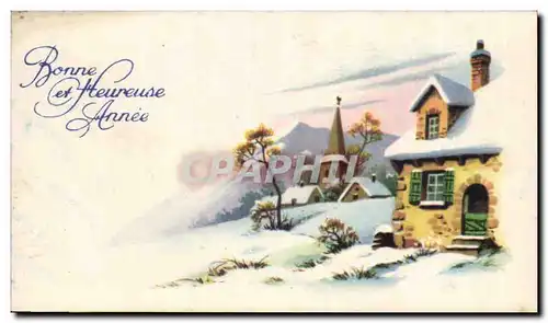 Ansichtskarte AK Fantaise Bonne et heureuse annee (carte petit format)