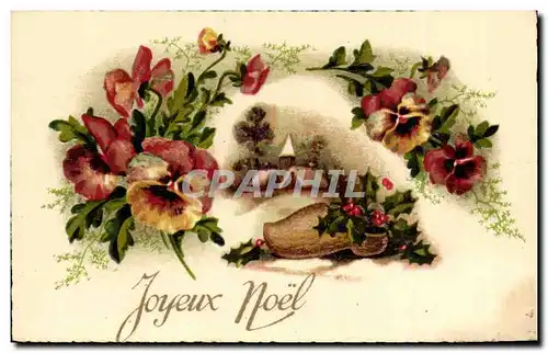 Cartes postales Fantaise Joyeux Noel (carte petit format)
