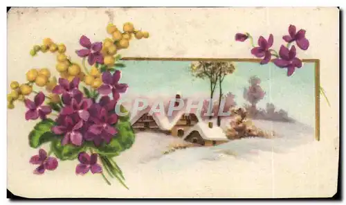 Cartes postales Fantaise Fleurs (carte petit format)