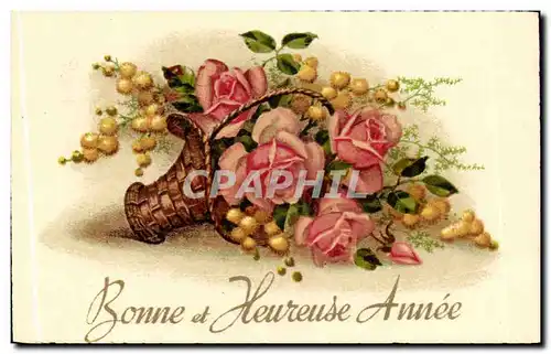 Ansichtskarte AK Fantaise Fleurs (carte petit format)