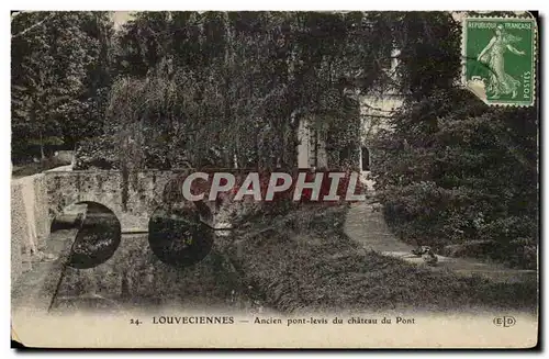 Louveciennes Ansichtskarte AK Ancien pont levis du chateau du pont