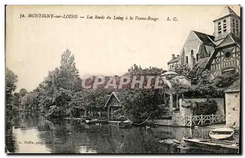 Montigny sur Loing Ansichtskarte AK Les bords du Loing a la Vanne Rouge